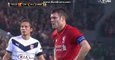 James Milner Penalty Cick Goal 1-1 Liverpool vs Bordeaux 26.11.2015