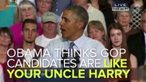Obama Compares GOP Candidates To Crazy Uncle Harry At Thanksgiving