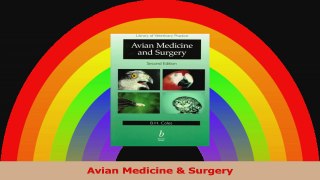Avian Medicine  Surgery PDF