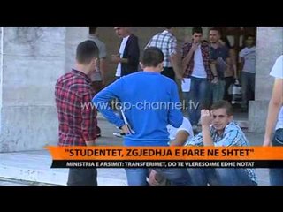 “Studentët, shpërndarje në shtet e privat” - Top Channel Albania - News - Lajme