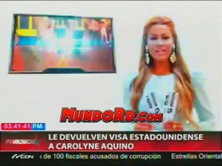 Mas detalles sobre la visita de Caroline aquino a Nueva york y como logro su visado