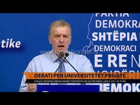 Debati për universitetet private - Top Channel Albania - News - Lajme