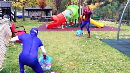 Spiderman vs Venom vs Captain America in Real Life - Superhero Fights Movie