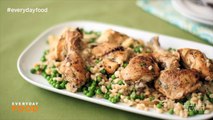 Garlic Chicken with Barley in the Slow Cooker
