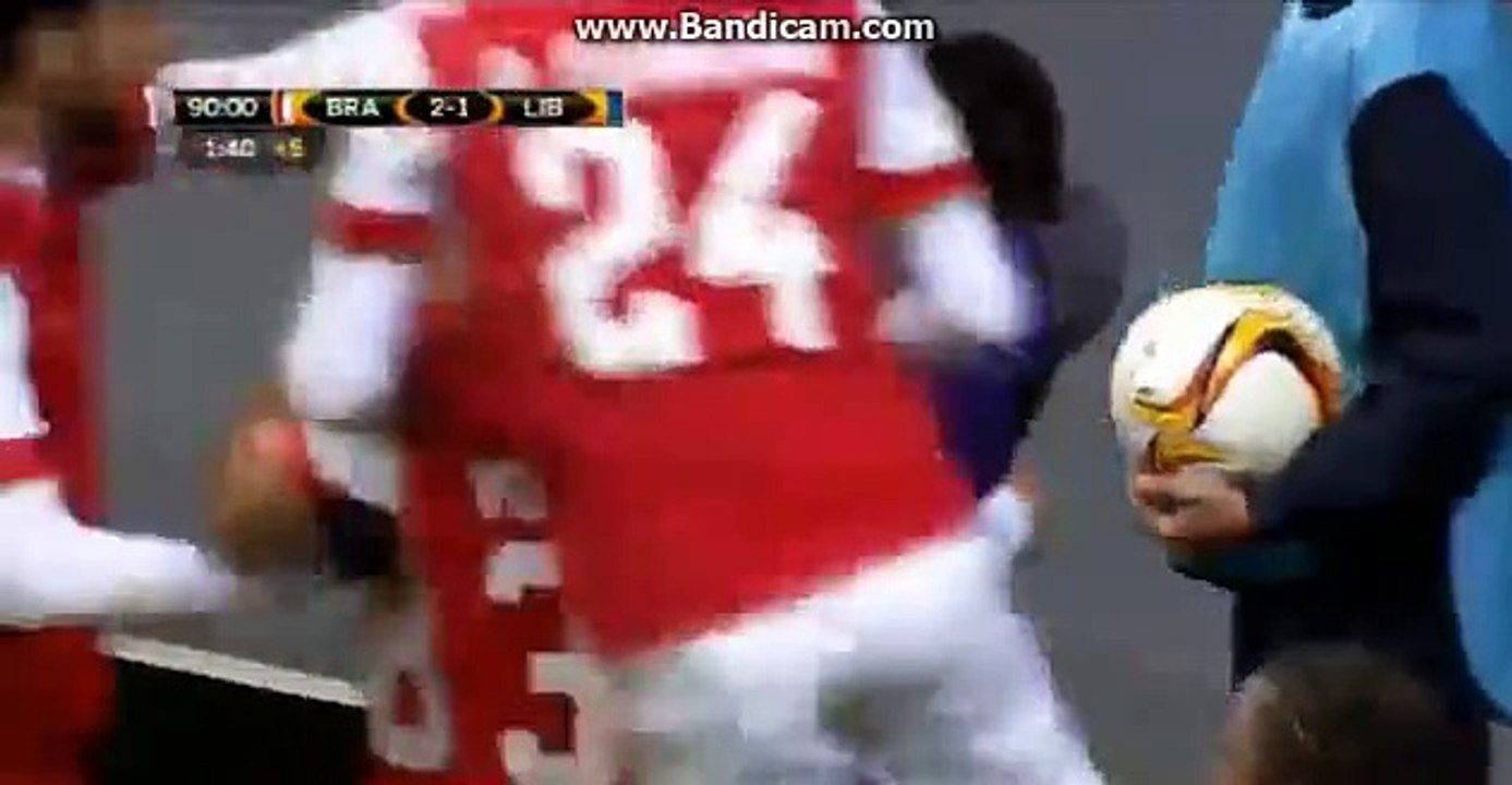 Crislan Goal 2-1 Sporting Braga vs Slovan Liberec 26.11.2015