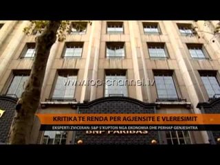 Kritika për agjencitë e vlerësimit- Top Channel Albania - News - Lajme