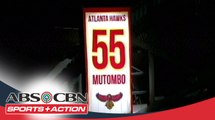 The Score: Hawks retire Mutombo's No. 55