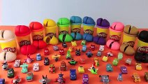 Play-Doh Surprise Eggs Disney Cars Toy Micro Drifters from Cars Cars 2 and Planes