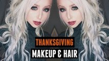 Thanksgiving Party Hair & Makeup Tutorial