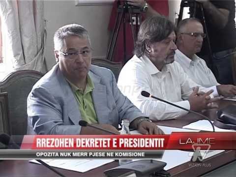 Rrëzohen dekretet e Presidentit - News, Lajme - Vizion Plus