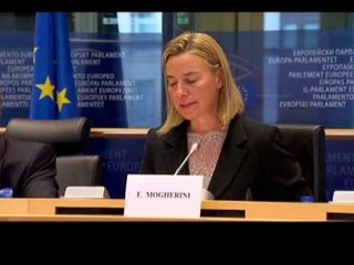 MINISTRJA E JASHTME E ITALISE MOGHERINI JEP VLERESIME PER QEVERINE E SHQIPERISE LAJM