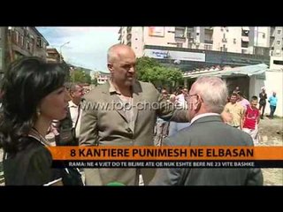 8 kantiere punimesh në Elbasan - Top Channel Albania - News - Lajme