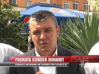 下载视频: Fushatë informimi në Durrës për ligjin e ri antiduhan - News, Lajme - Vizion Plus