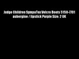 Judge Children SympaTex Velcro Boots 5150-7701 aubergine / lipstick Purple Size: 2 UK