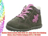 Richter Kinderschuhe Mini 0026-421 Baby-Girls First Walking Shoes Grey (Pebble/Lollypop 6611)