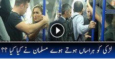 What a Brave Muslim Did When Beautiful Girl was Harassed By a Man in a Train