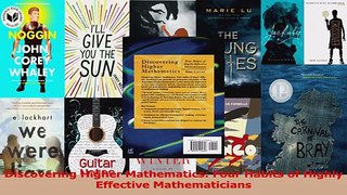 PDF Download  Discovering Higher Mathematics Four Habits of Highly Effective Mathematicians PDF Online