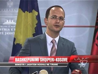 Ministri i Jashtëm Hoxhaj në Tiranë - News, Lajme - Vizion Plus