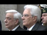 Roma - Mattarella e il Presidente della Repubblica Ellenica Paulopulos (26.11.15)