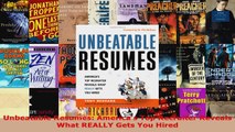 Read  Unbeatable Resumes Americas Top Recruiter Reveals What REALLY Gets You Hired EBooks Online