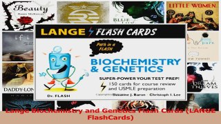 Download  Lange Biochemistry and Genetics Flash Cards LANGE FlashCards PDF Free