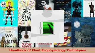 Read  Handbook of Plant Ecophysiology Techniques Ebook Free