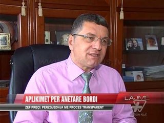 Zef Preçi: Aplikimet për anëtare bordi - News, Lajme - Vizion Plus