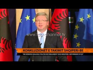 Përfundimet e tryezës Shqipëri-BE - Top Channel Albania - News - Lajme
