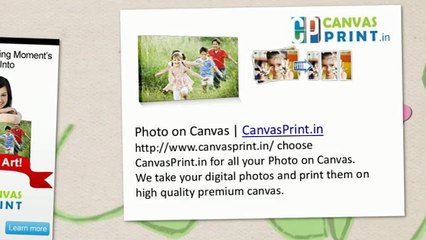 Photo on Canvas | Photo Print Online | canvasprint.in