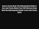 Aceee's Green Book: The Environmental Guide to Cars and Trucks Model Year 2001 (Aceees Green