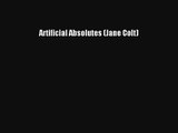 Artificial Absolutes (Jane Colt) [Read] Full Ebook