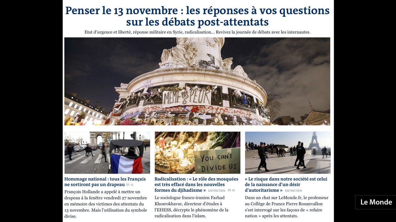 "Après les attentats, la nécessité du zoom arrière" (La Mécanique Médiatique)