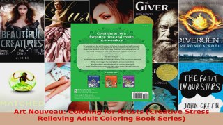 Read  Art Nouveau Coloring for Artists Creative Stress Relieving Adult Coloring Book Series Ebook Free