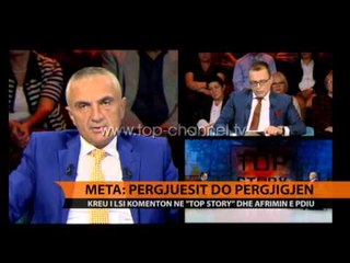 Ilir Meta thyen heshtjen në “Top Story” - Top Channel Albania - News - Lajme