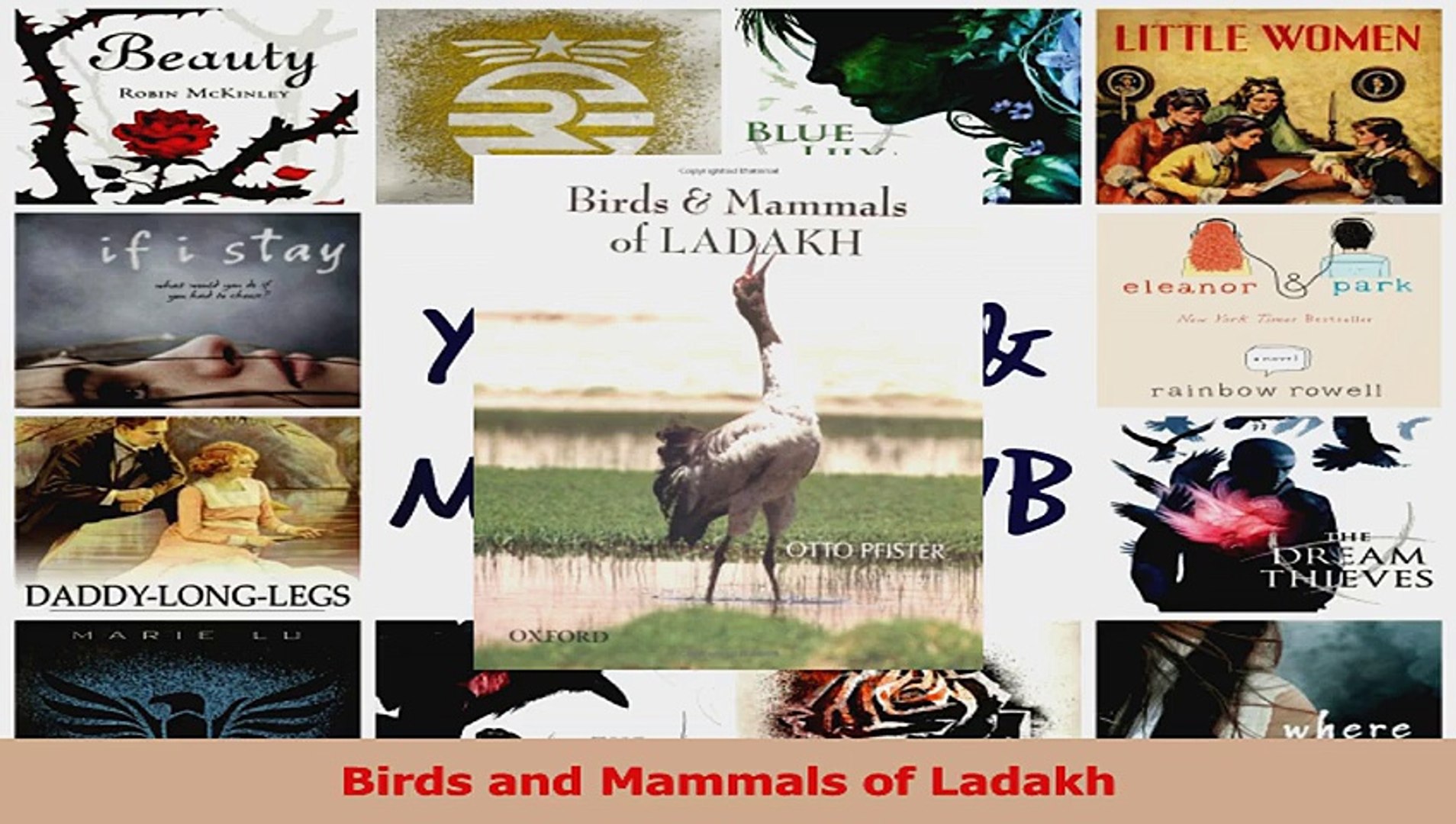 PDF Download  Birds and Mammals of Ladakh PDF Online