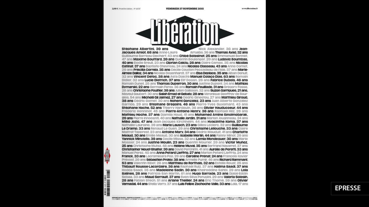La Revue de Presse du 27 novembre 2015 par Hélène Jouan