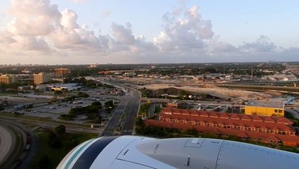 Landing at Miami Intl MIA from Seattle SEA Alaska Airlines Flight 016