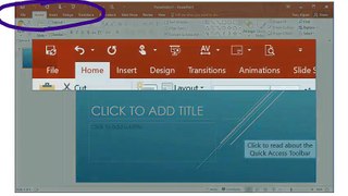 Save and share your presentation (Getting Started with PowerPoint 2016)