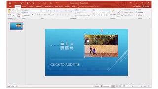 Insert stuff into your presentation (Getting Started with PowerPoint 2016)