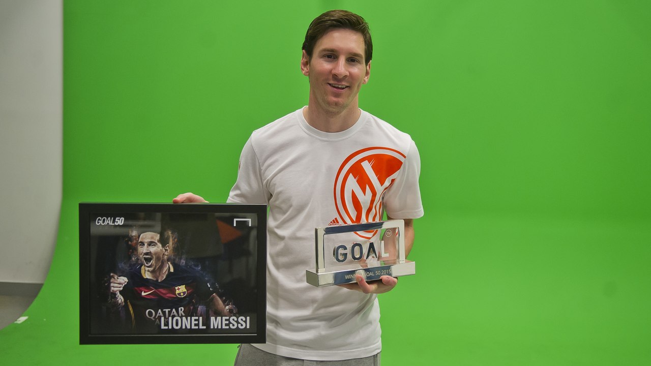 Leo Messi, ganador del premio Goal 50