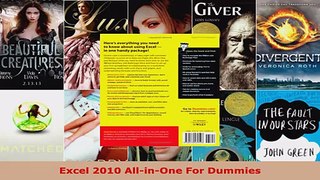 Read  Excel 2010 AllinOne For Dummies Ebook Free