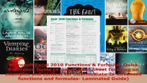 Download  Microsoft Excel 2010 Functions  Formulas Quick Reference Guide 4page Cheat Sheet PDF Online