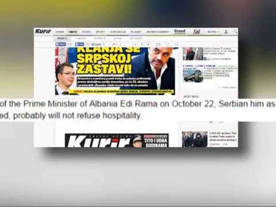 MEDIAT SERBE THONE SE KRYEMINISTRI VUÇIÇ DO TA PRESE HOMOLOGUN SHQIPTAR EDI RAMA LAJM