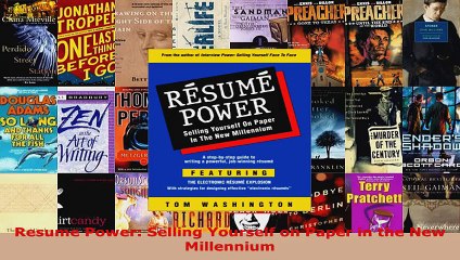 Read  Resume Power Selling Yourself on Paper in the New Millennium EBooks Online