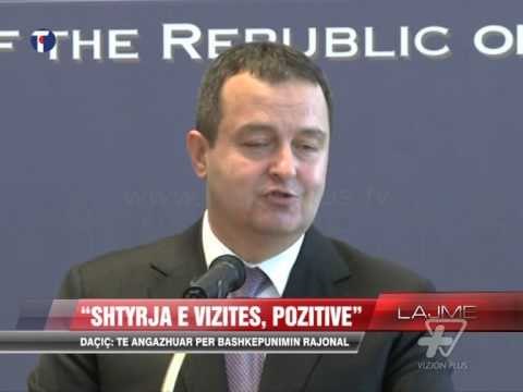 Daçiç: Të angazhuar për bashkëpunimin rajonal - News, Lajme - Vizion Plus