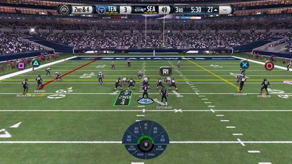 One handed grab with touchdown