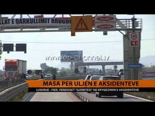 Lushnjë-Fier, vendoset “gjobitësi” në kryqëzimin e aksidenteve - Top Channel Albania - News - Lajme