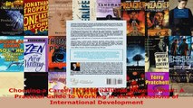 Read  Choosing a Career in International Development A Practical Guide to Working in the EBooks Online