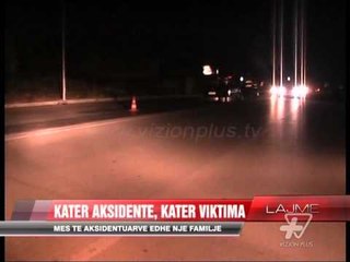 Katër viktima në katër aksidente - News, Lajme - Vizion Plus