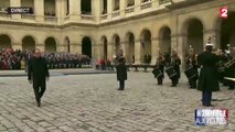 Hommage national : la Marseillaise jouée à l’arrivée de François Hollande